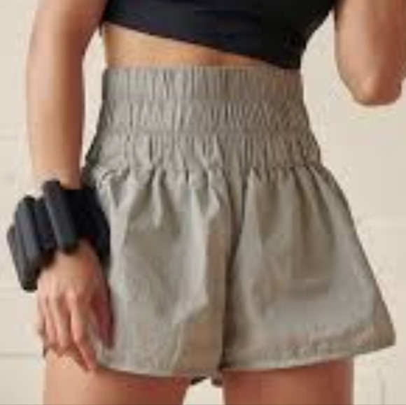 Free People Pants - FREE PEOPLE FP MOVEMENT The Way Home Shorts  Lined Arctic Mist Gray
